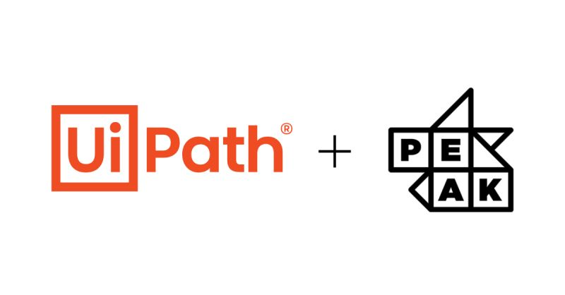 A detailed workflow diagram showcasing UiPath’s AI workflow automation process, illustrating how robotic process automation (RPA) is used to automate invoice processing and order creation in enterprise systems