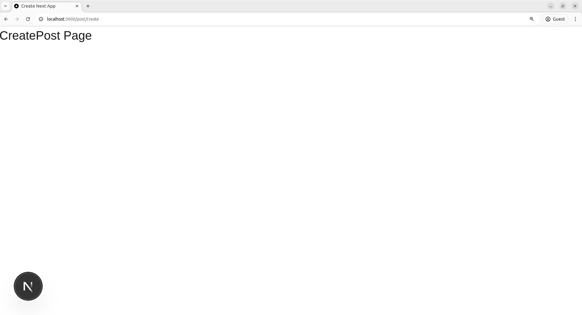 Create Post Page Without Layout