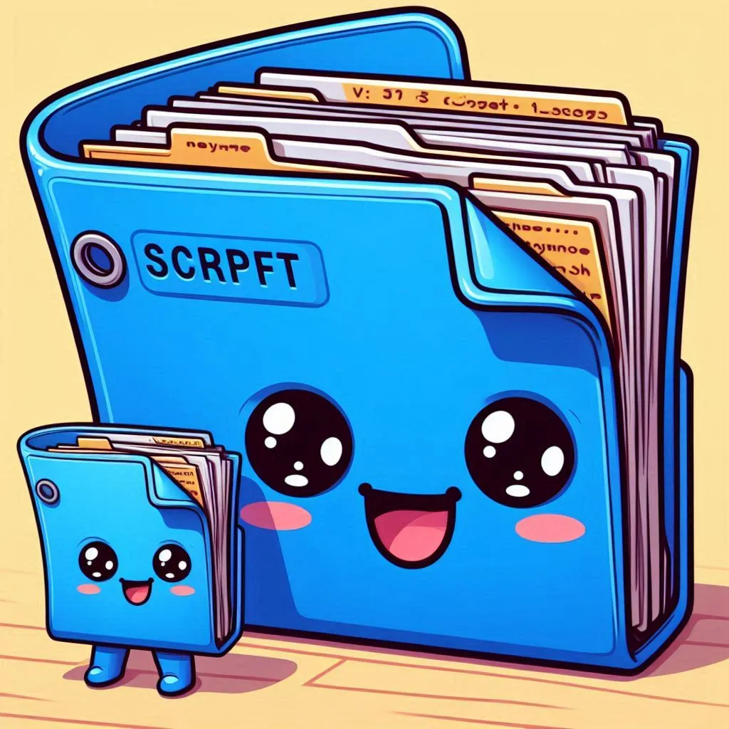 Two script folders, one bigger than the other by Jaime López using Designer