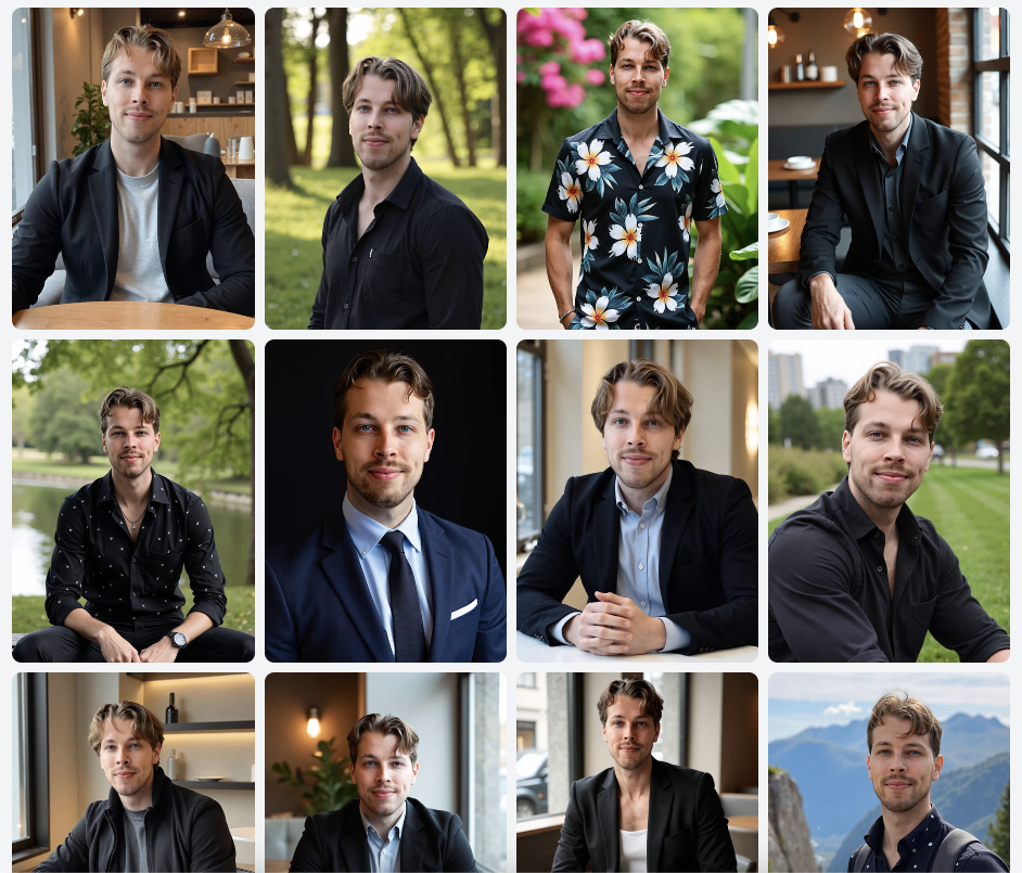 My AI headshot results