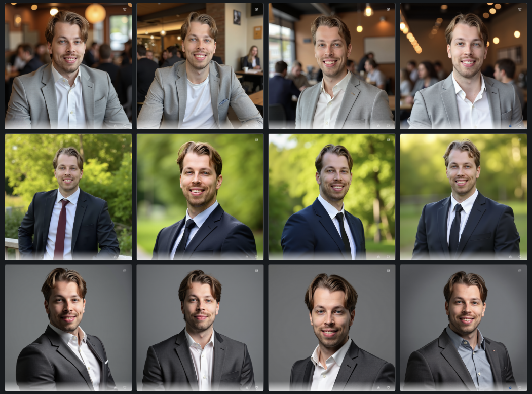 My AI headshots