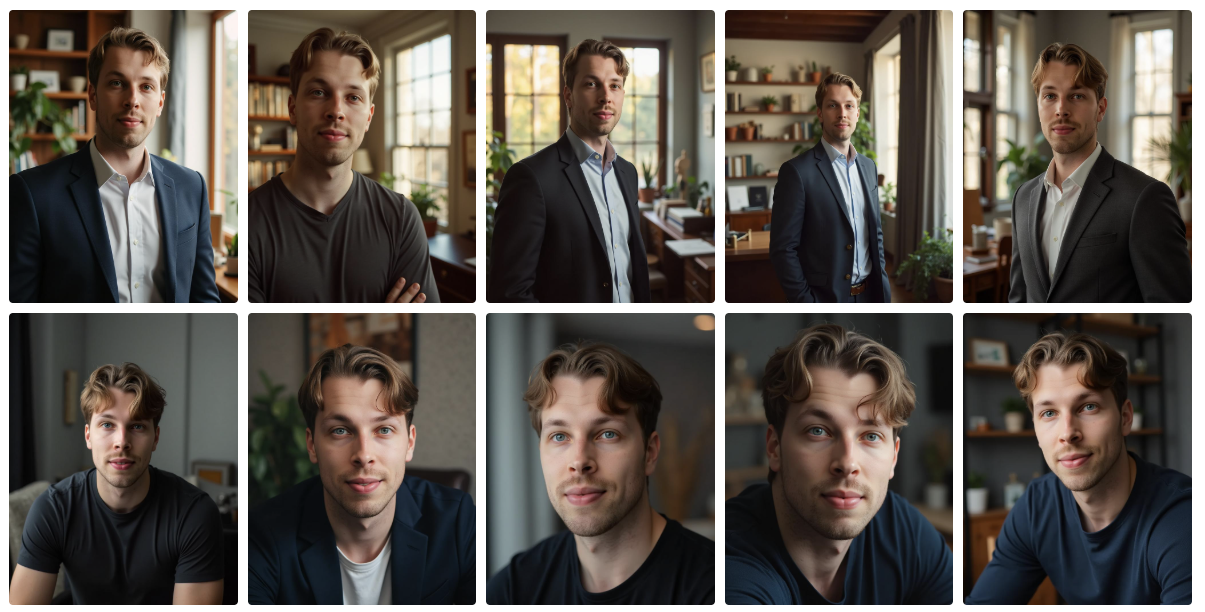 My AI headshot results