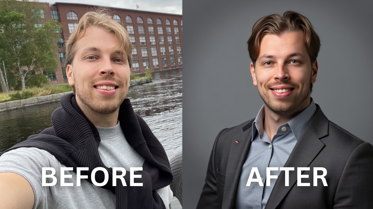 Before & After headshots