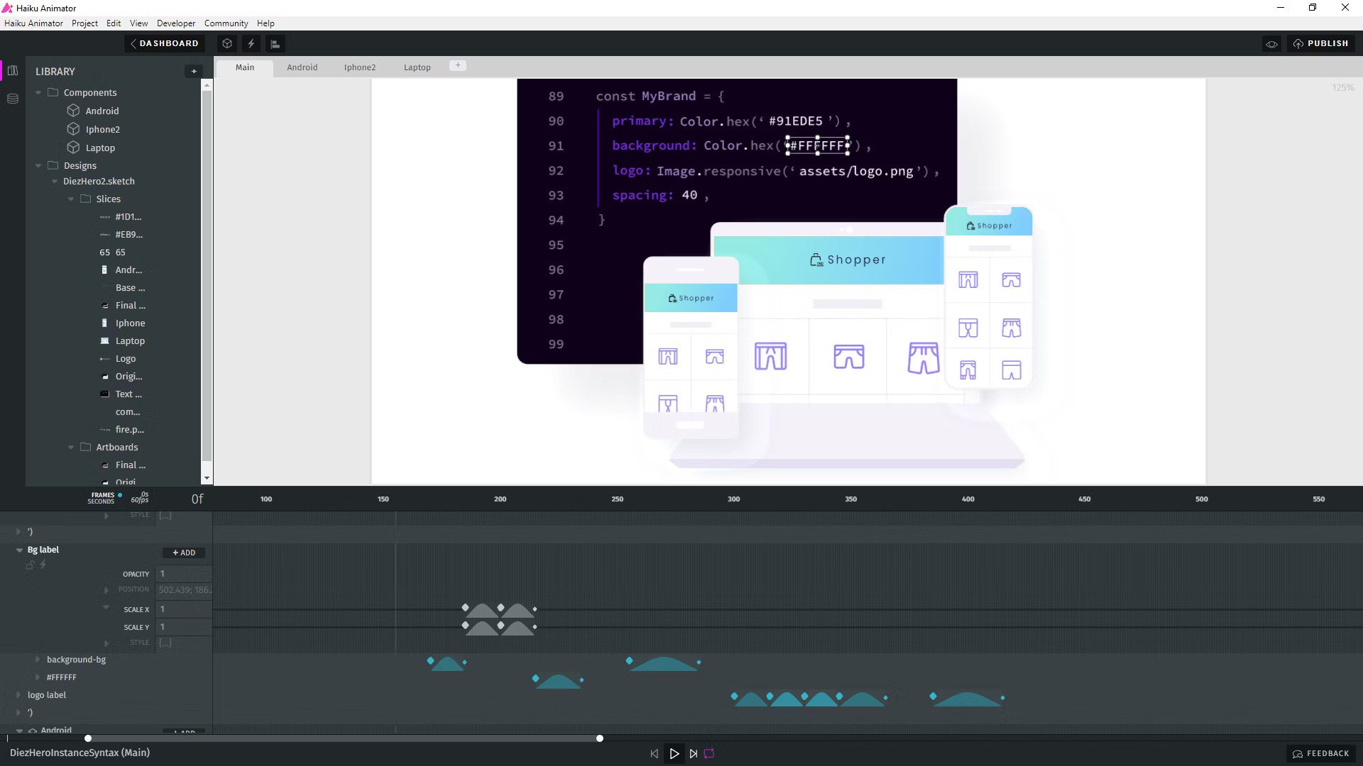 Haiku Animator Canvas