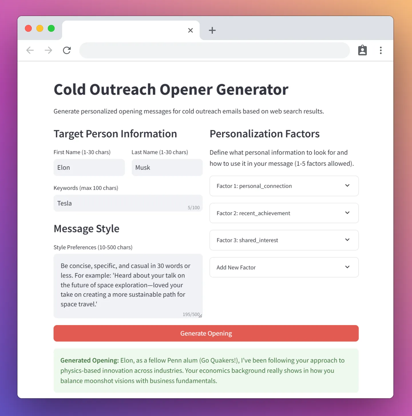 Cold Outreach Openers