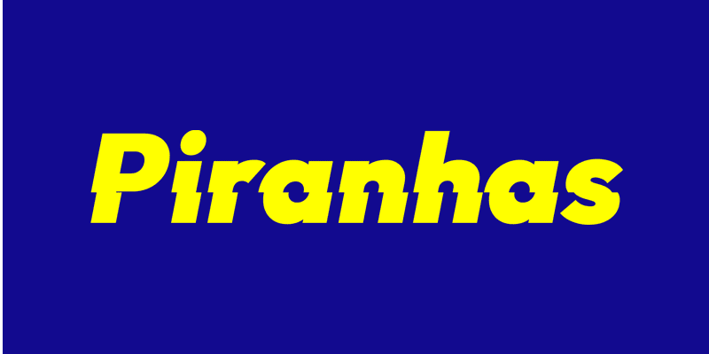 Piranhas Logo with Lightning Effect — © Piranhas