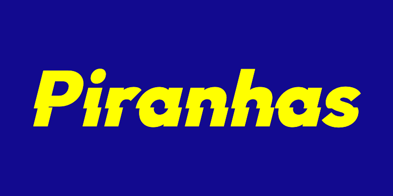 Piranhas Logo: Removing Thin Line Between Displaced Elements — © Piranhas