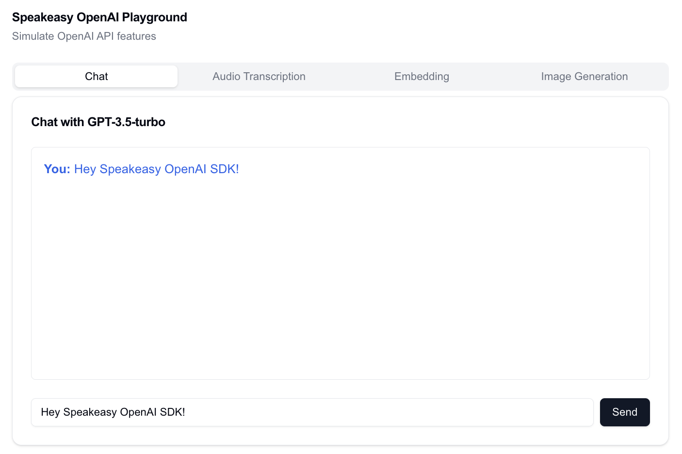 Next.js chat unusable with the Speakeasy-generated OpenAI SDK