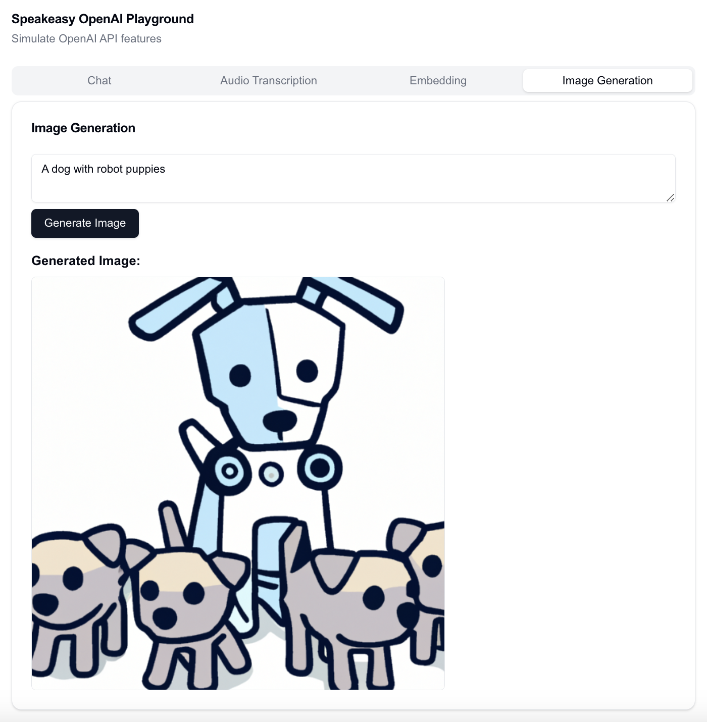 Next.js image generation with the Speakeasy-generated OpenAI SDK