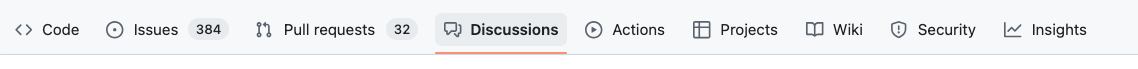 github discussion menu screenshot