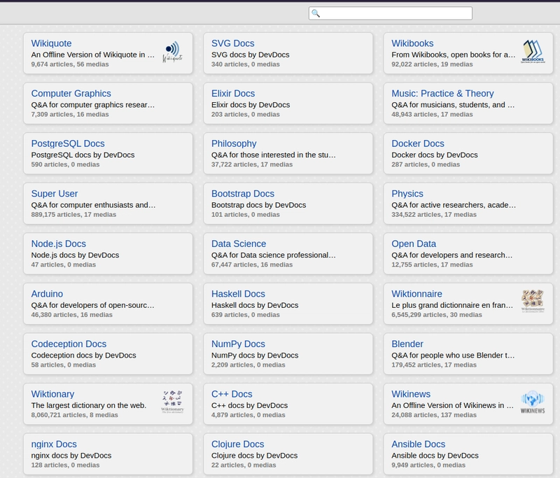 Self-Hosting Wikipedia (and other sites ...) with Kiwix
