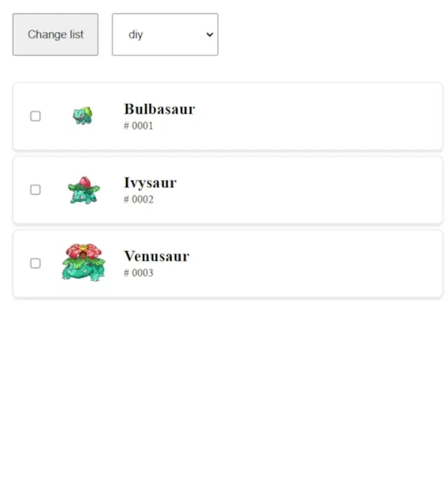 List with enter animations items fading in and sliding in from the left
