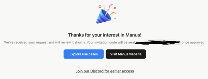 Manus AI Invitation Code Step 4
