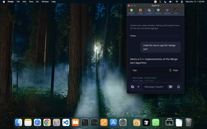 Introducing Apple AI: A Native macOS Menu Bar App for Seamless AI Integration