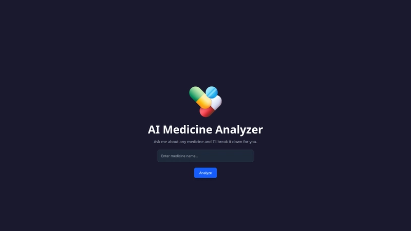 AI Medicine Analyzer – Diagnose Medicines Smarter with Amazon Q