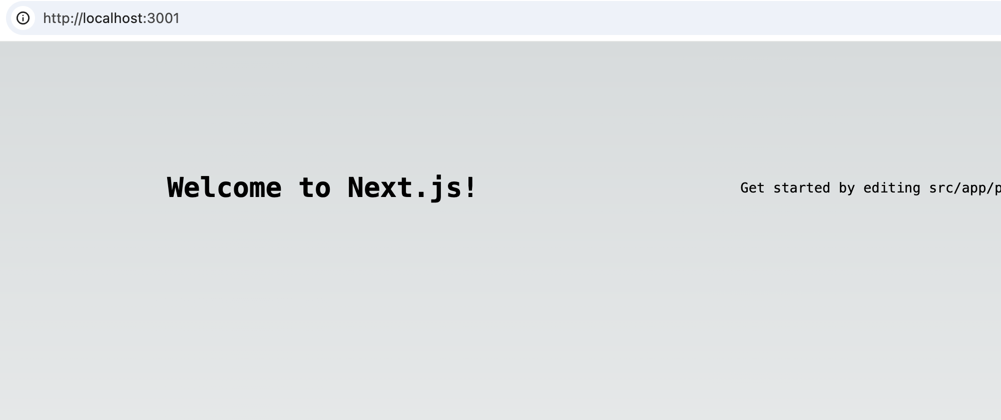 App running locally