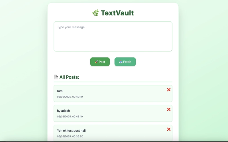 🚀 Build a Secure Text Sharing App Using MERN Stack — TextVault 🛡️