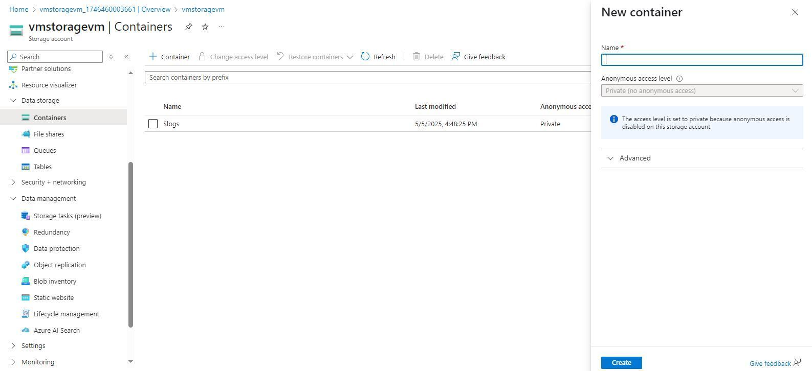 data storage