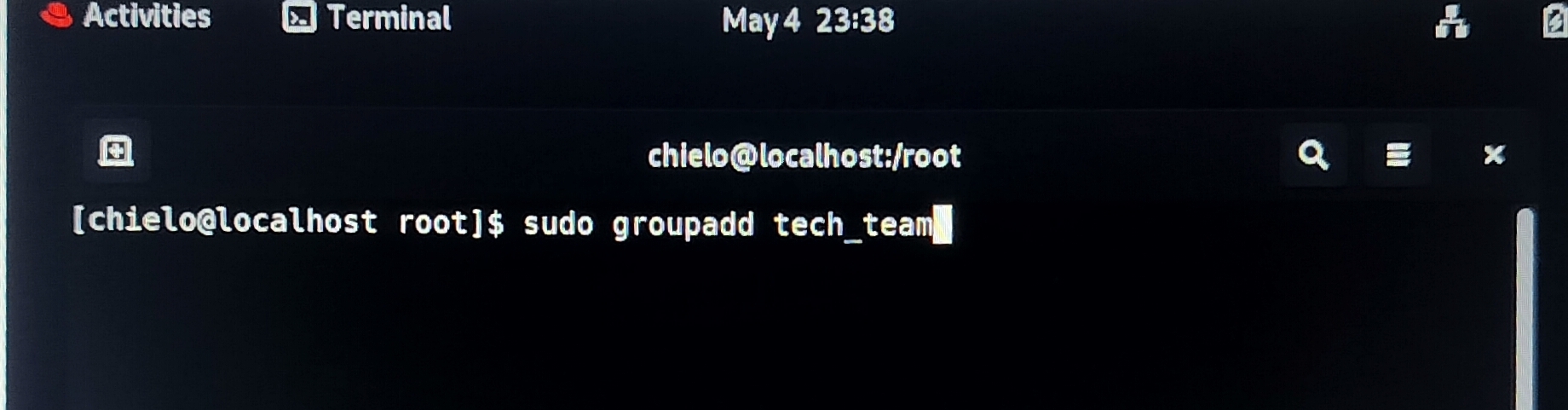 new group