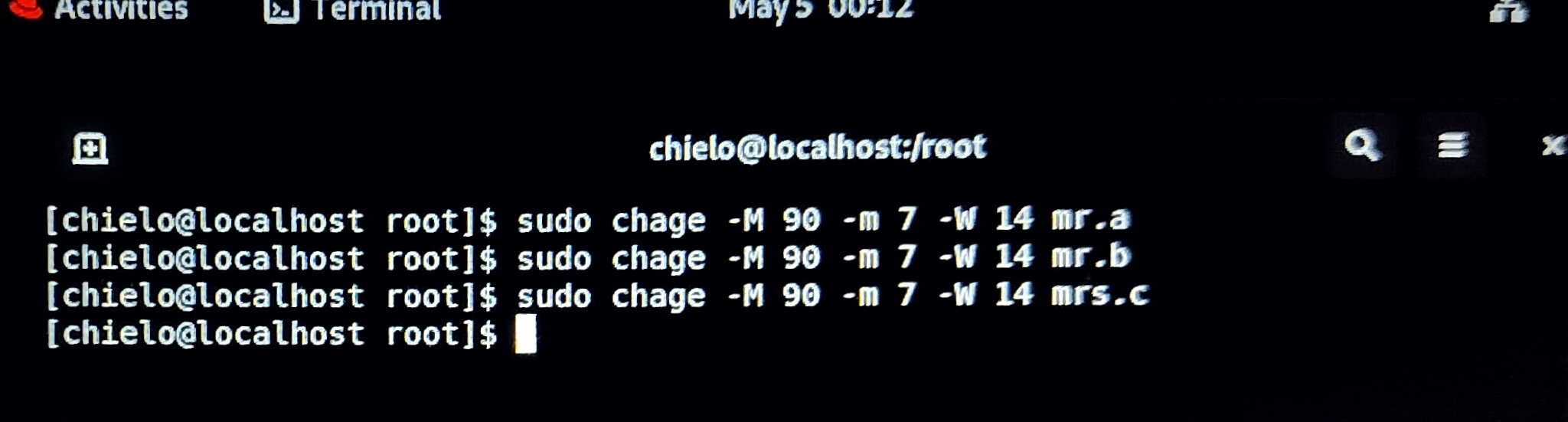 Password Expiry