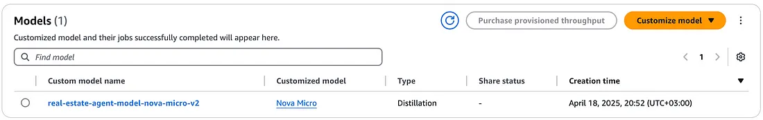 Distilled Custom Model
