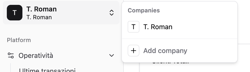 Fidely Company Selector