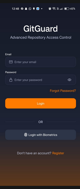 Login Screen