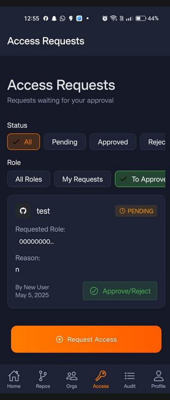 Approval/Reject