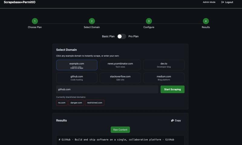 Scrapebase + Permit.io: Web Scraping with Authorization