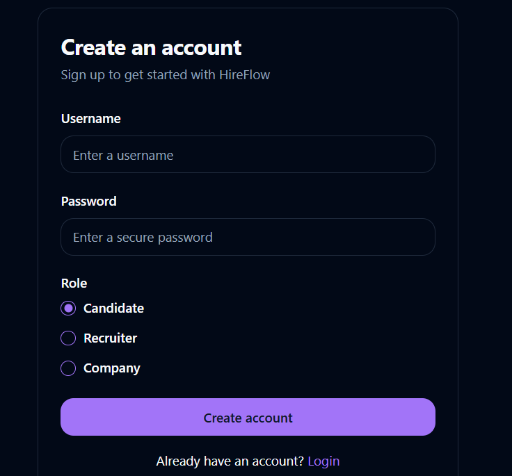 HireFlow: For candidates, recruiters, and companies
