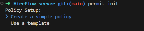 permit init command