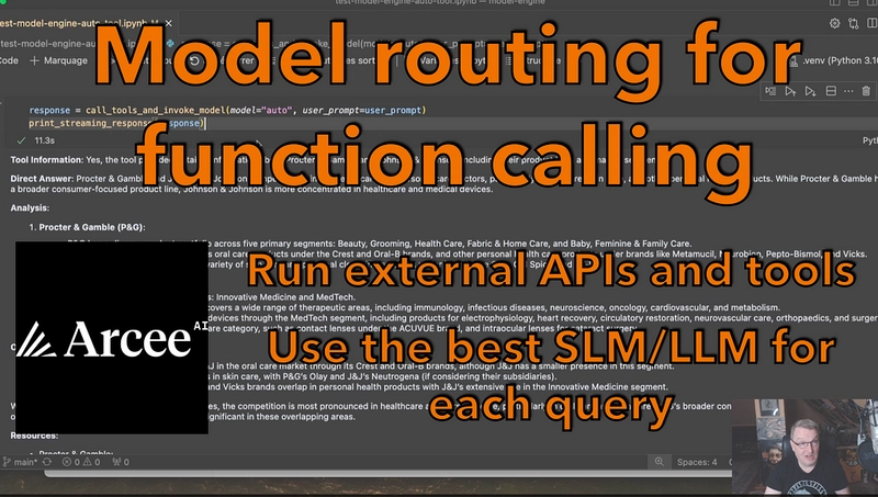 Model routing for function calling with Arcee Conductor
