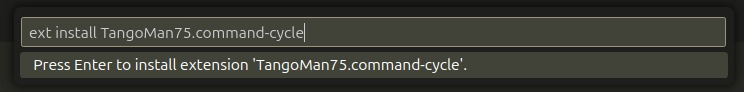 TangoMan vscode-command-cycle: Simplify Your Workflow with Command Cycling in VSCode