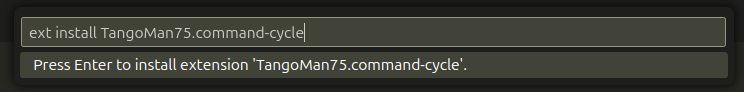 ext install TangoMan75.command-cycle