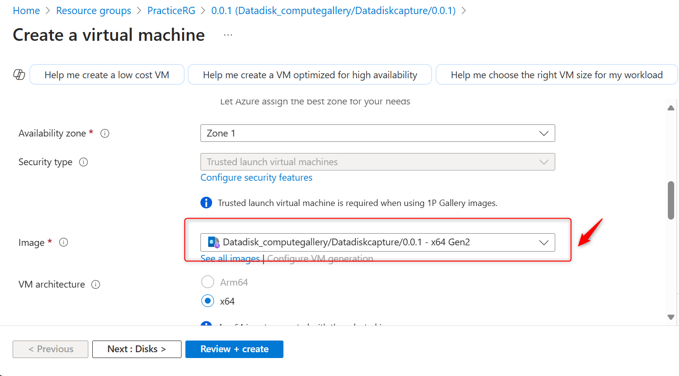 create VM