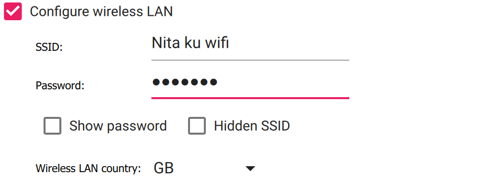 WiFi Config