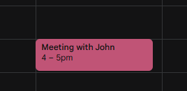 Created Event