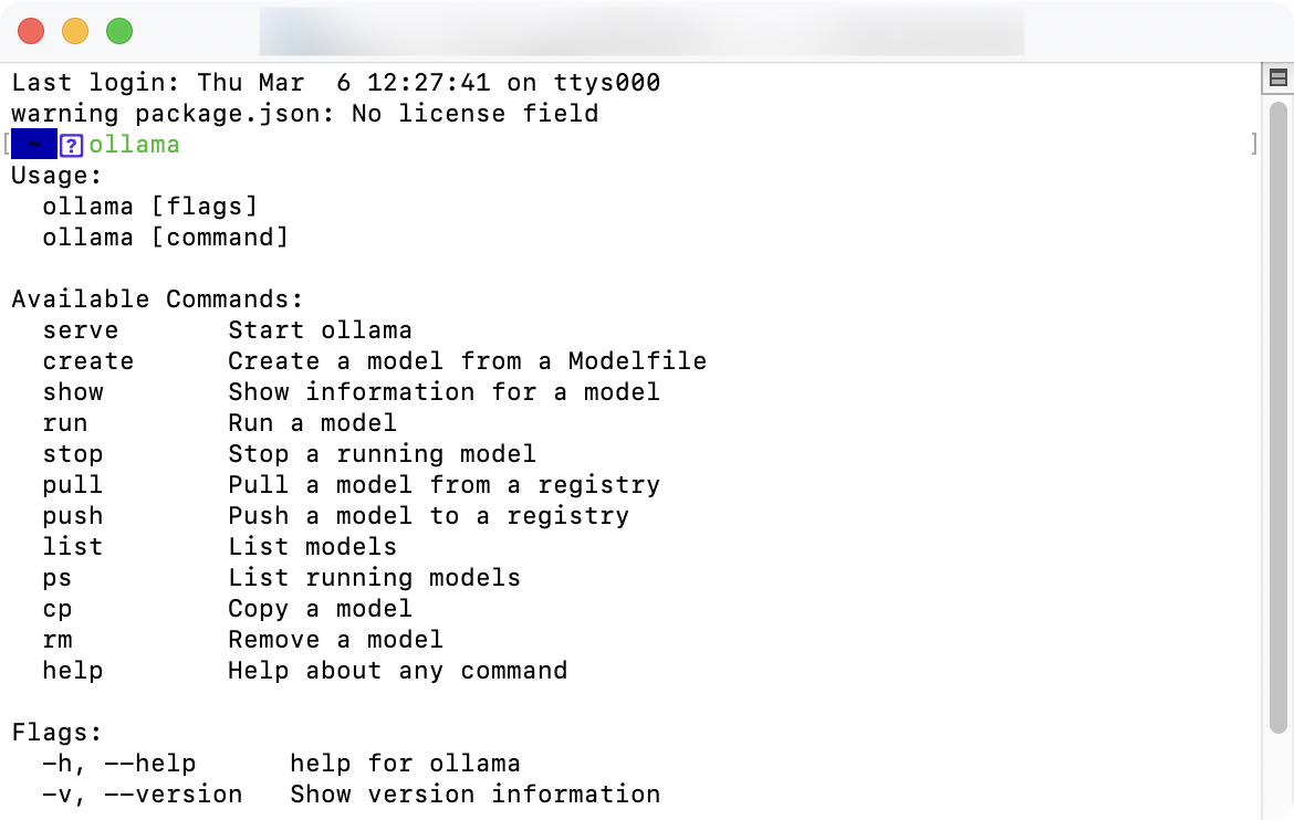 Ollama Terminal Verification