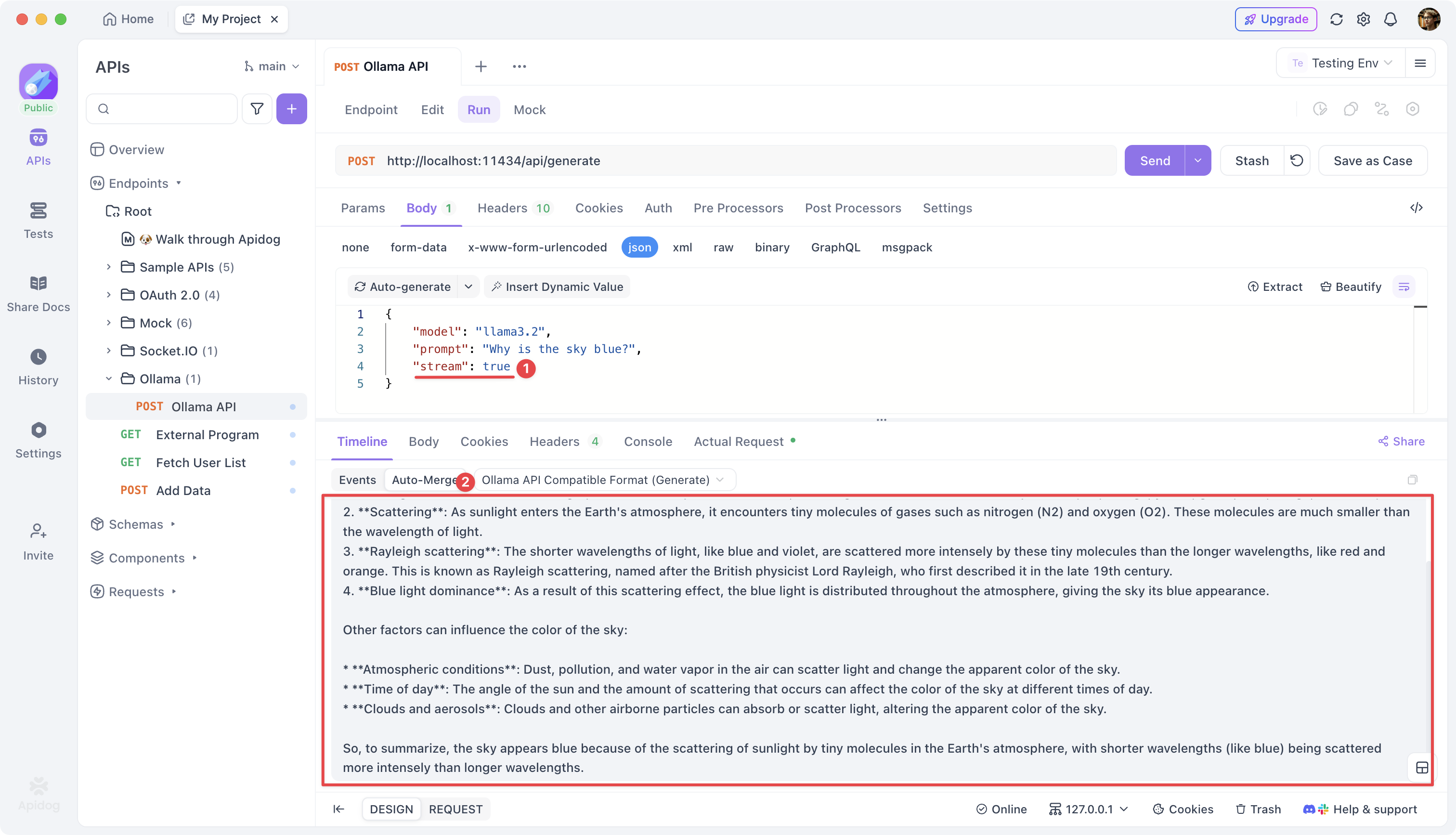 How to Debug the Ollama API