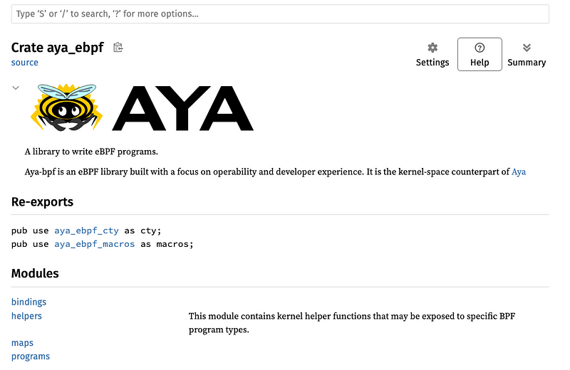 Documentation of Aya