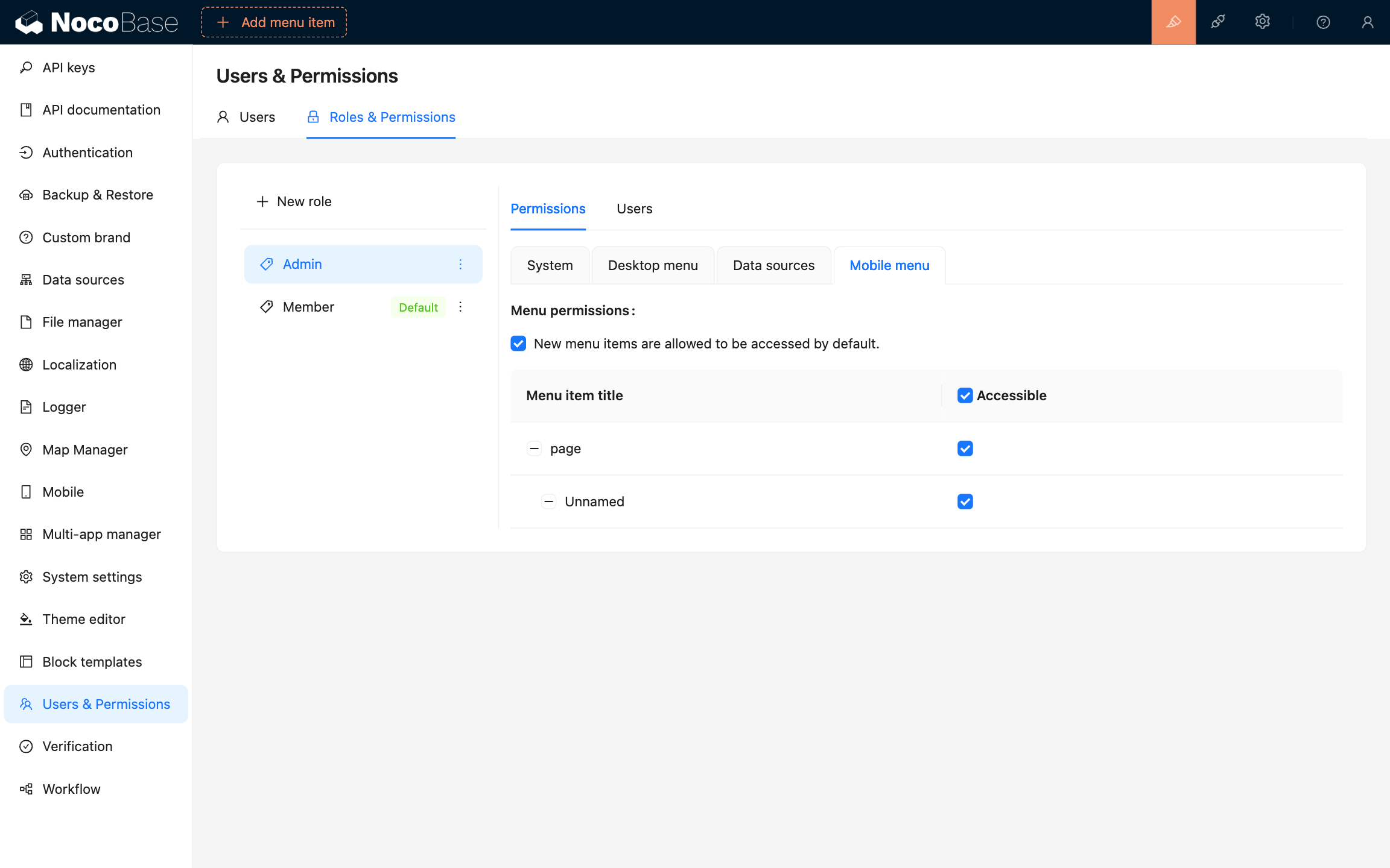 NocoBase: Granular Access Control for Maximum Flexibility