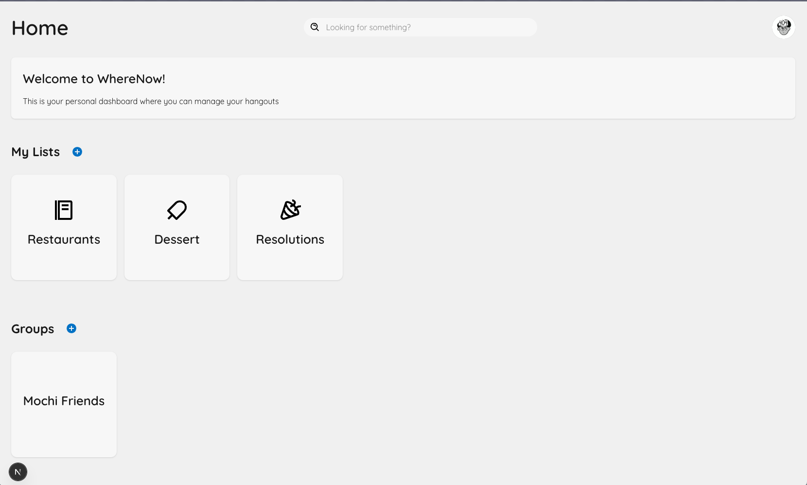 Localhost Implementation of WhereNow Homepage