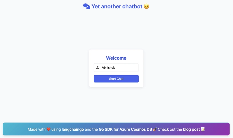 Implementing Chat History for AI Applications Using Azure Cosmos DB Go SDK