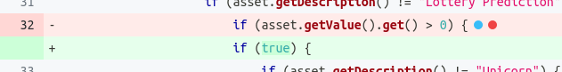 Image Surviving mutation in line 32 related to problems testing boundary values.
