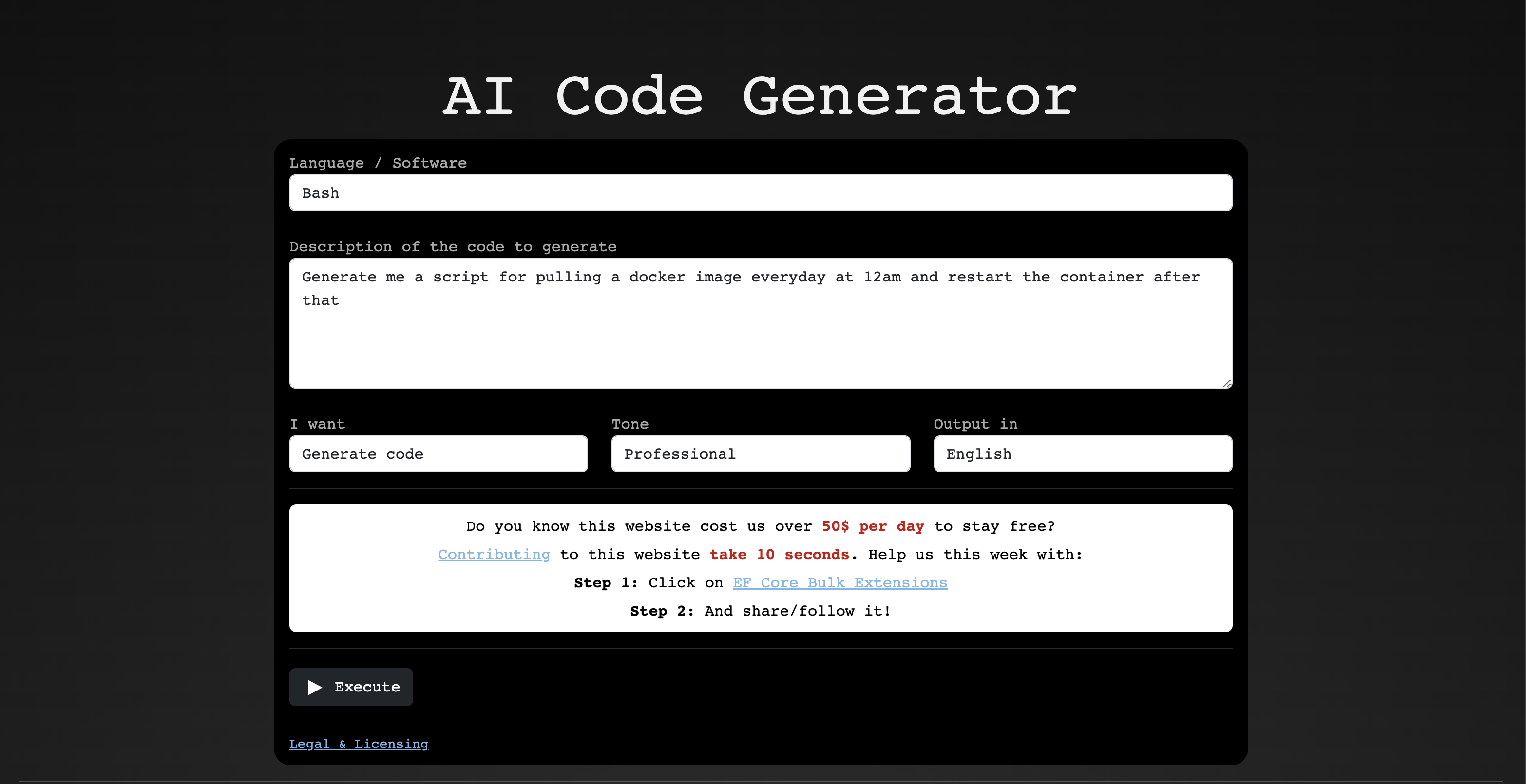 AI-Powered Code Generation