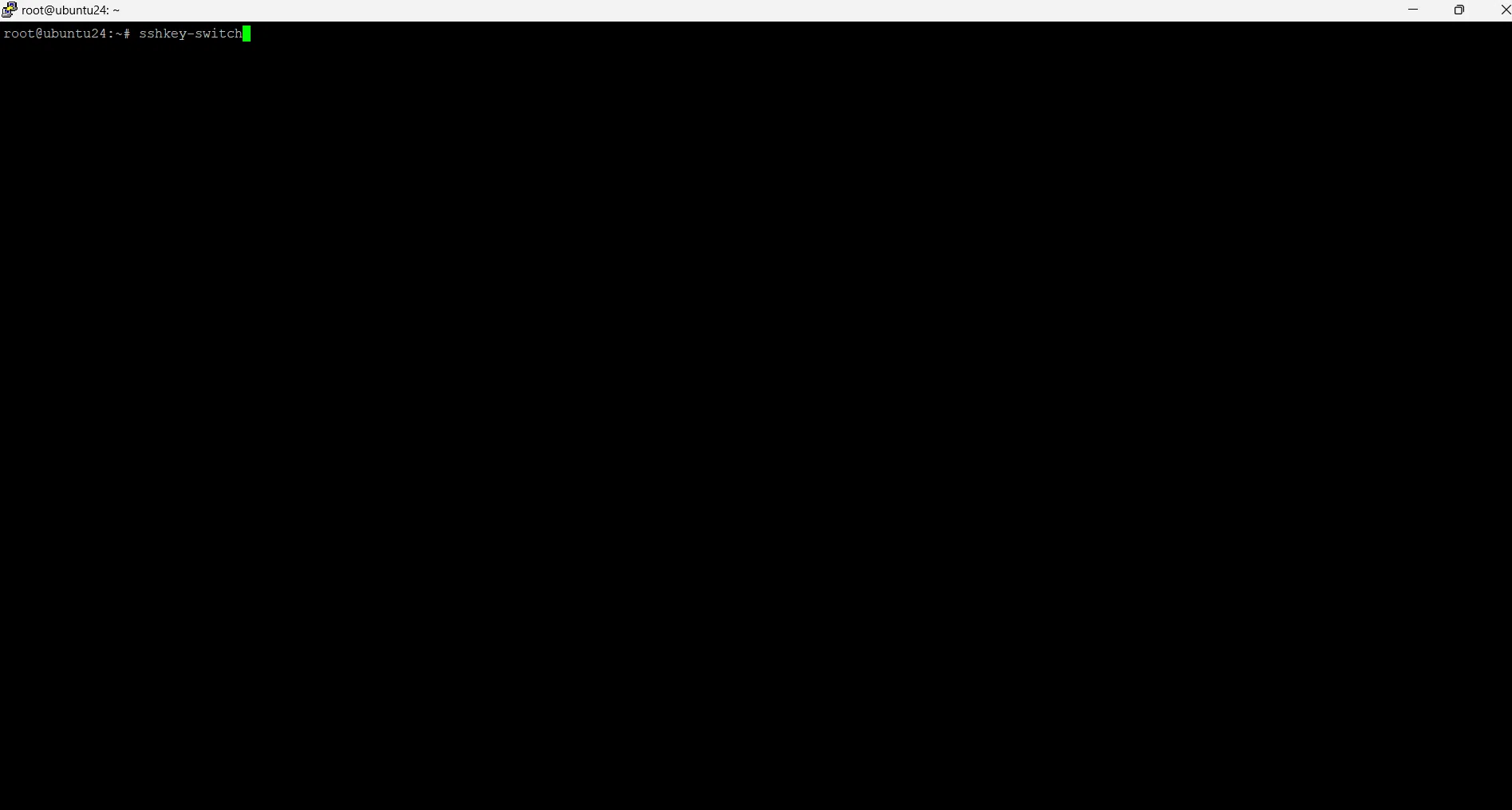 Seamless SSH Key Switching with sshkey-switch 🚀