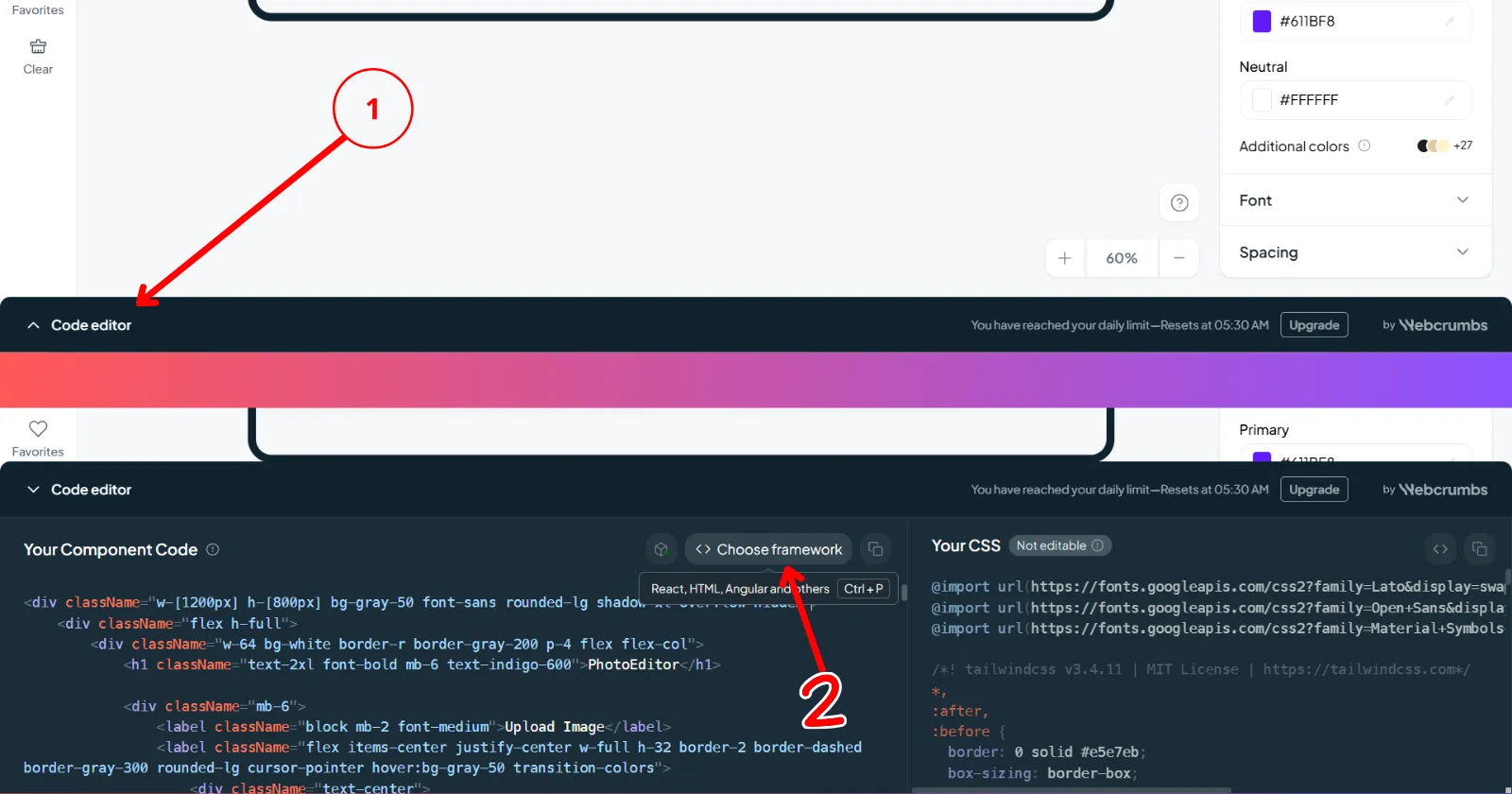 Webcrumbs Frontend AI