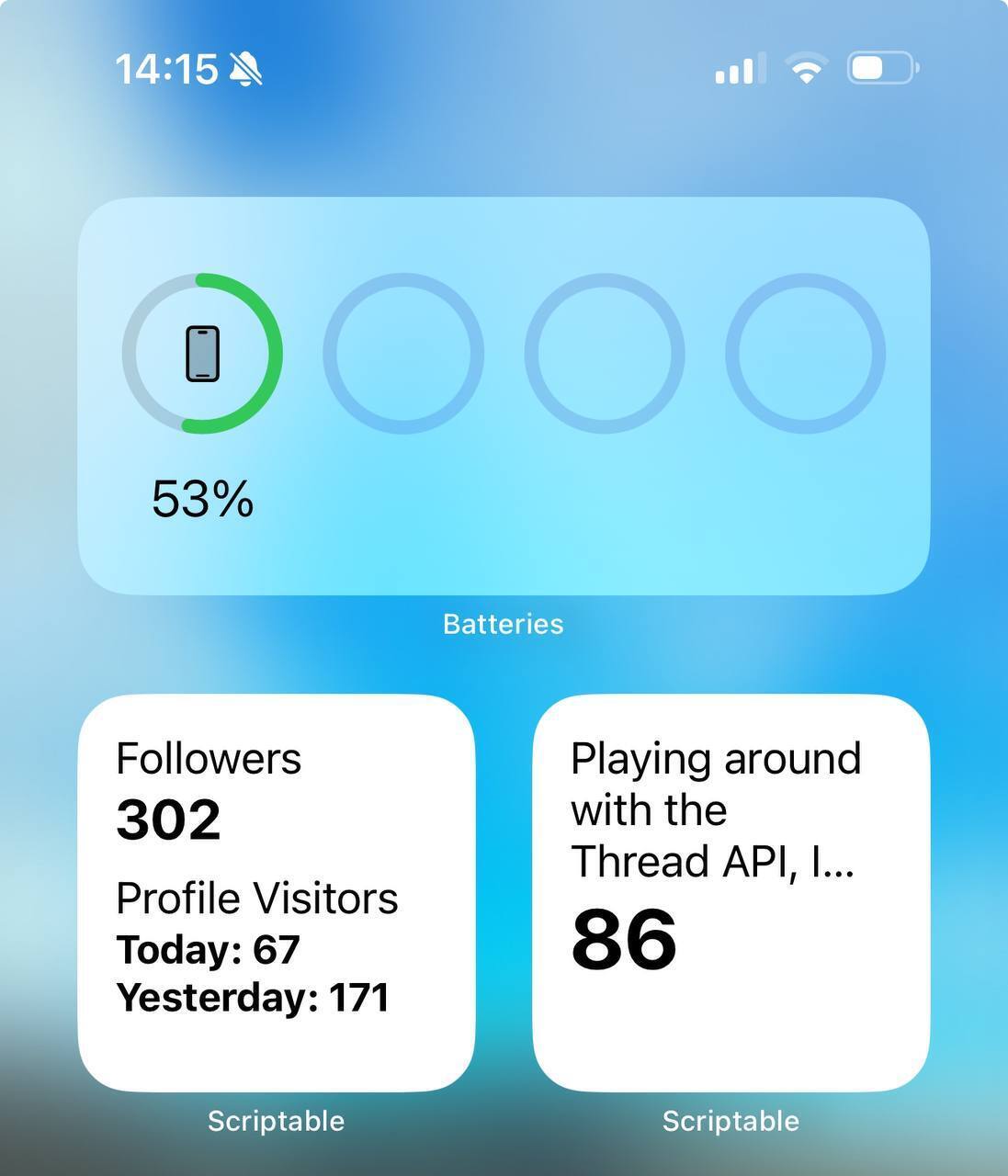 Meta Threads Widget Example