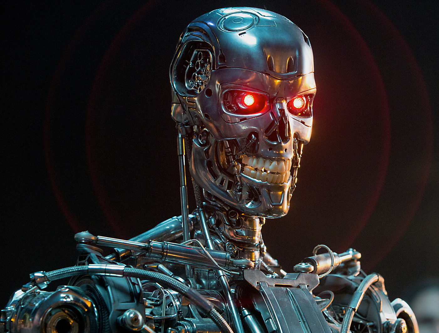 Image of AI robot looking sinister